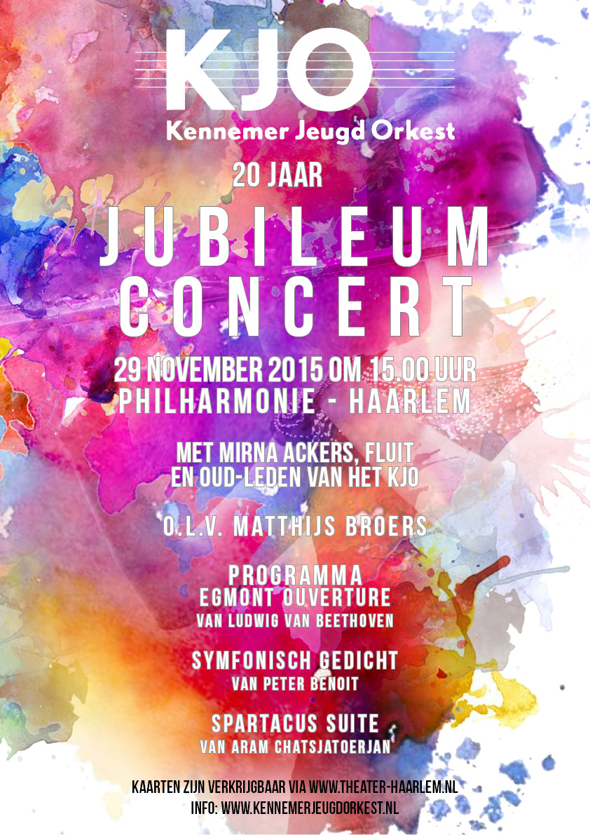 Najaars JUBILEUM concert 2015 mmv Oud-leden KJO
