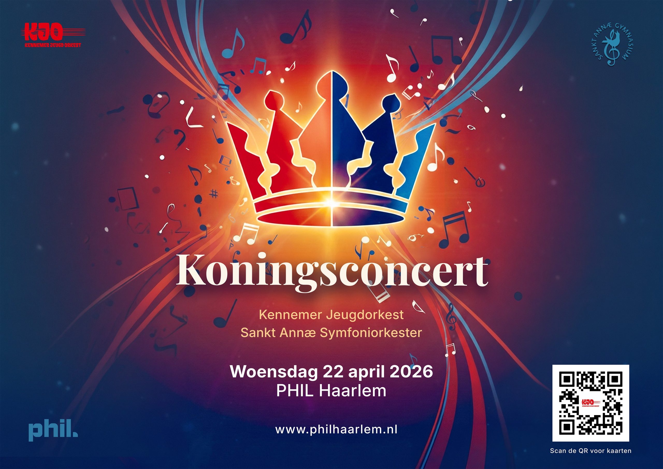 Koningsconcert in PHIL Haarlem